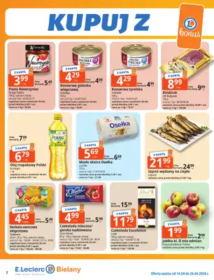 Leclerc - gazetka promocyjna Oferta Bielany | Magia Wiosny od wtorku 14.04 do niedzieli 26.04 - strona 2