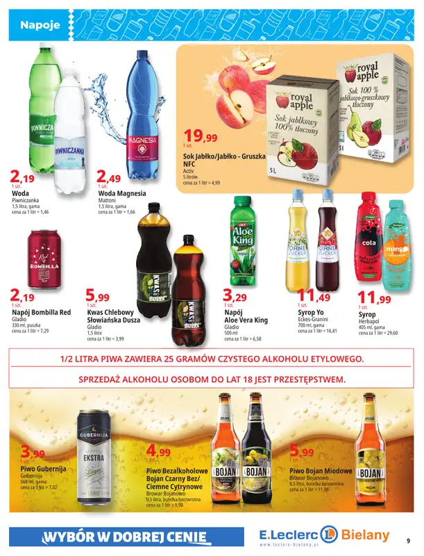 Leclerc - gazetka promocyjna Oferta Bielany | Magia Wiosny od wtorku 14.04 do niedzieli 26.04 - strona 9