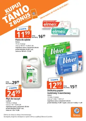 Leclerc - gazetka promocyjna Oferta Bielany | Kupuj tanio z bonus od wtorku 14.04 do niedzieli 26.04 - strona 7