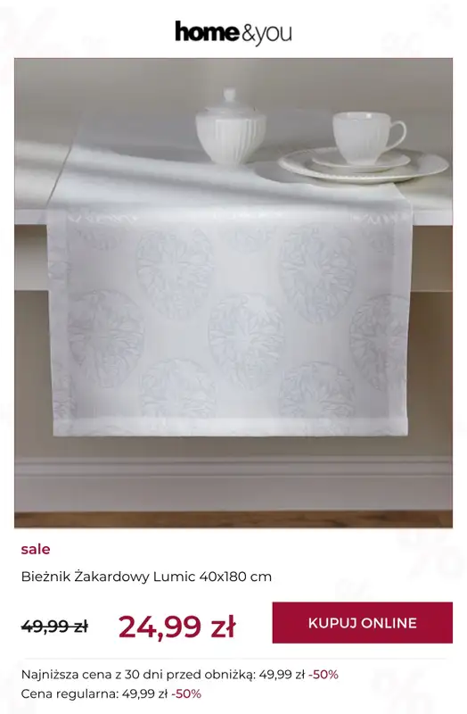 home&you - gazetka promocyjna SALE: tekstylia domowe od czwartku 09.04 do niedzieli 19.04 - strona 4