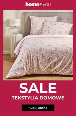 home&you - gazetka promocyjna SALE: tekstylia domowe od czwartku 09.04 do niedzieli 19.04