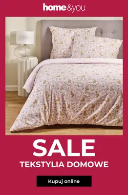 home&you - gazetka promocyjna SALE: tekstylia domowe od czwartku 09.04 do niedzieli 19.04