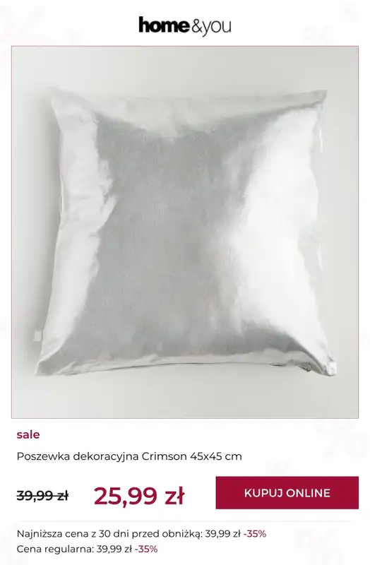 home&you - gazetka promocyjna SALE: tekstylia domowe od czwartku 09.04 do niedzieli 19.04 - strona 9