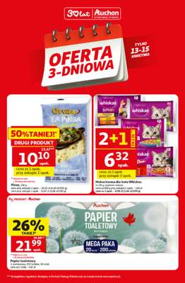 Auchan - gazetka promocyjna Oferta 3-dniowa od poniedziałku 13.04 do środy 15.04
