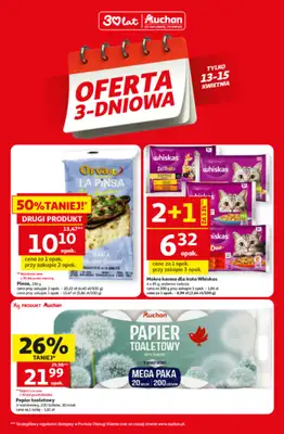 Auchan - gazetka promocyjna Oferta 3-dniowa od poniedziałku 13.04 do środy 15.04