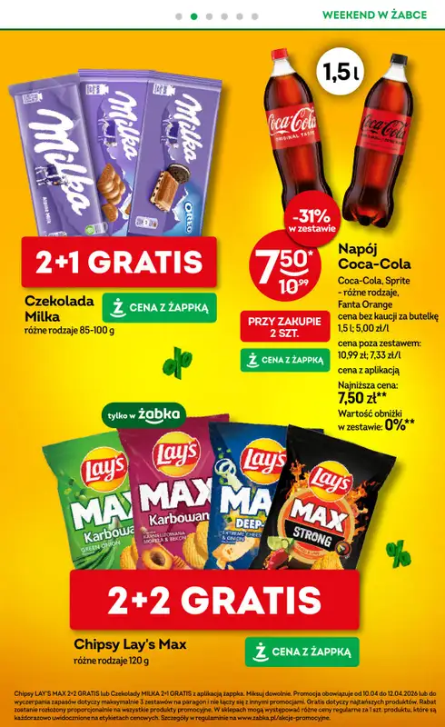 Żabka - gazetka promocyjna Gazetka weekendowa od piątku 10.04 do niedzieli 12.04 - strona 3