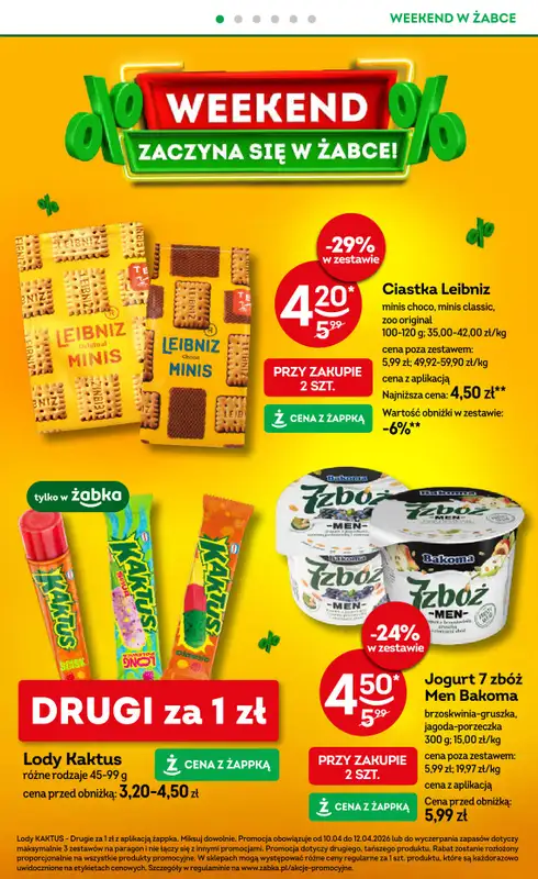 Żabka - gazetka promocyjna Gazetka weekendowa od piątku 10.04 do niedzieli 12.04 - strona 2