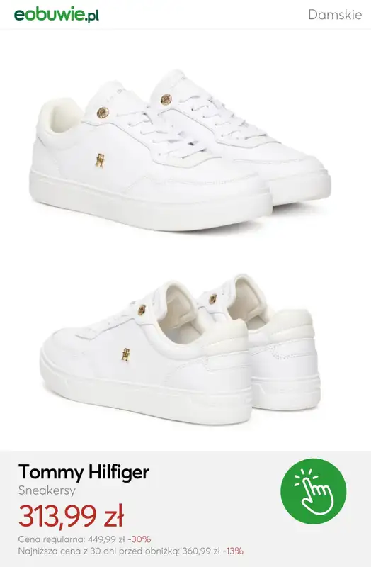 eobuwie.pl - gazetka promocyjna Mid Season SALE - białe damskie sneakersy od czwartku 09.04  - strona 9