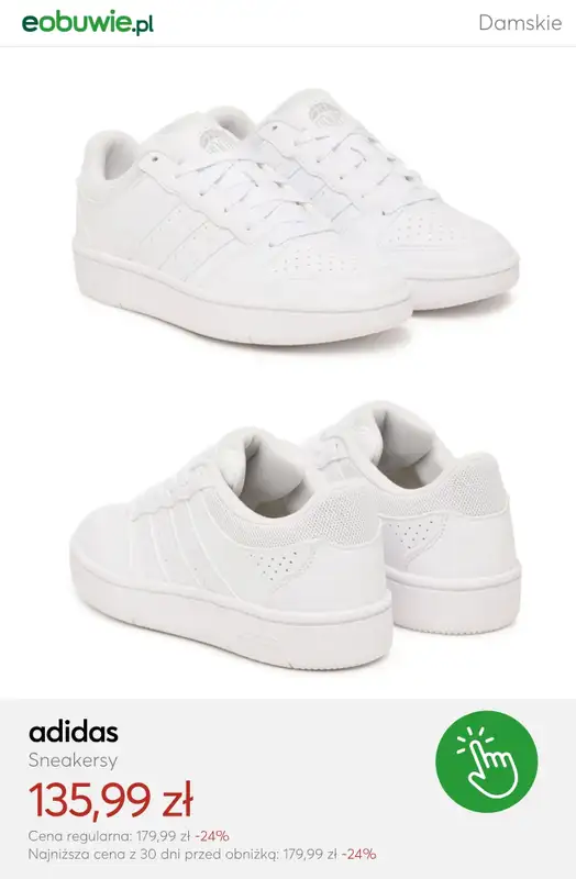 eobuwie.pl - gazetka promocyjna Mid Season SALE - białe damskie sneakersy od czwartku 09.04  - strona 4