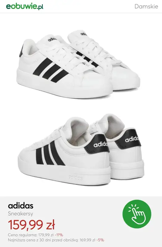 eobuwie.pl - gazetka promocyjna Mid Season SALE - białe damskie sneakersy od czwartku 09.04  - strona 2