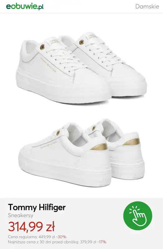 eobuwie.pl - gazetka promocyjna Mid Season SALE - białe damskie sneakersy od czwartku 09.04  - strona 7