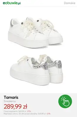 eobuwie.pl - gazetka promocyjna Mid Season SALE - białe damskie sneakersy od czwartku 09.04  - strona 11