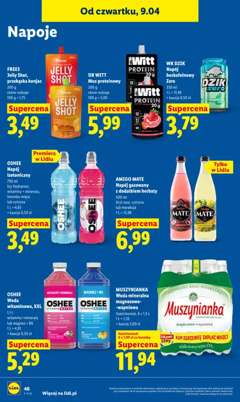 Lidl - gazetka promocyjna Oferta od czwartku od czwartku 09.04 do soboty 11.04 - strona 48