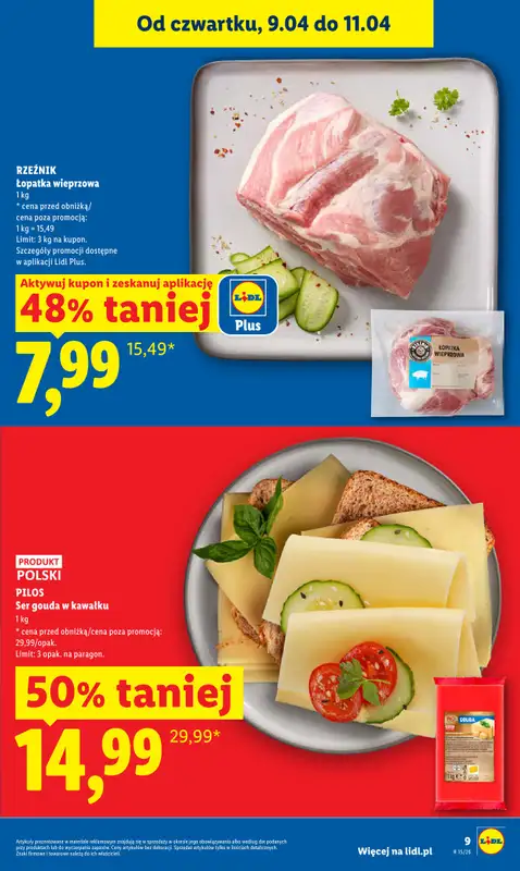 Lidl - gazetka promocyjna Oferta od czwartku od czwartku 09.04 do soboty 11.04 - strona 9