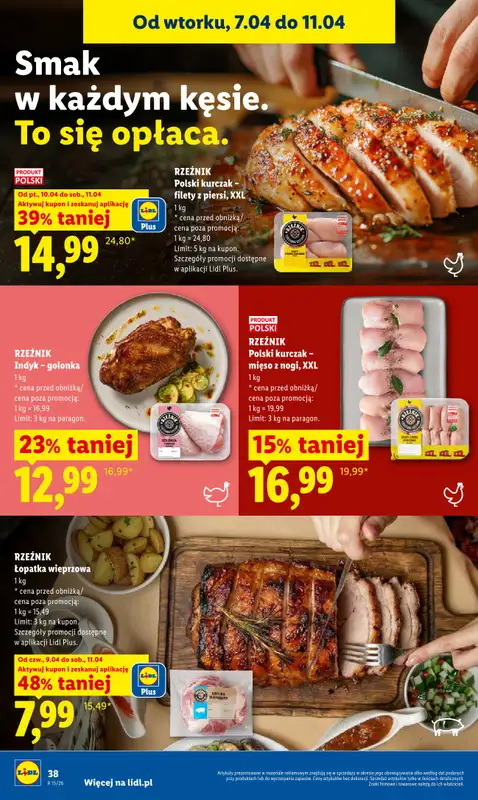 Lidl - gazetka promocyjna Oferta od czwartku od czwartku 09.04 do soboty 11.04 - strona 38