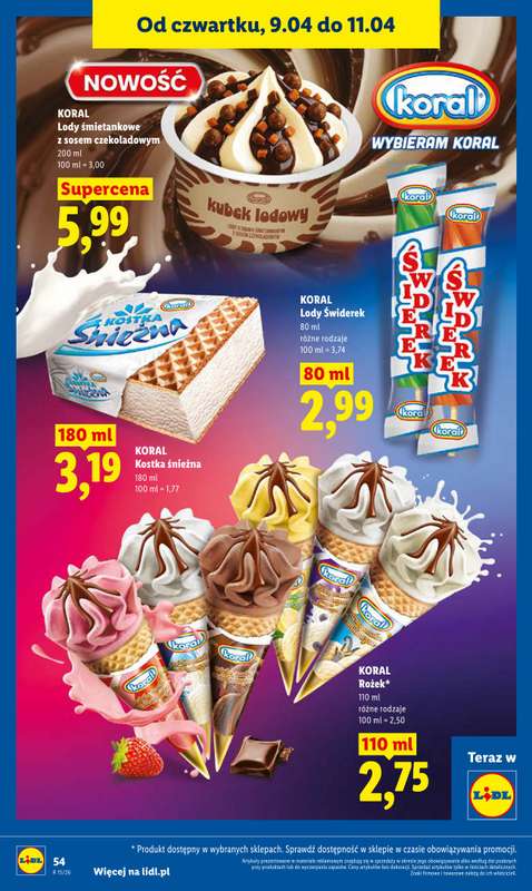 Lidl - gazetka promocyjna Oferta od czwartku od czwartku 09.04 do soboty 11.04 - strona 56