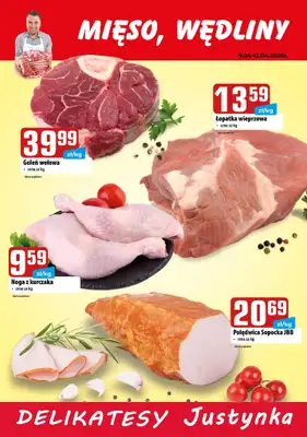 Delikatesy Justynka - gazetka promocyjna Plakaty promocyjne od czwartku 09.04 do niedzieli 12.04 - strona 2