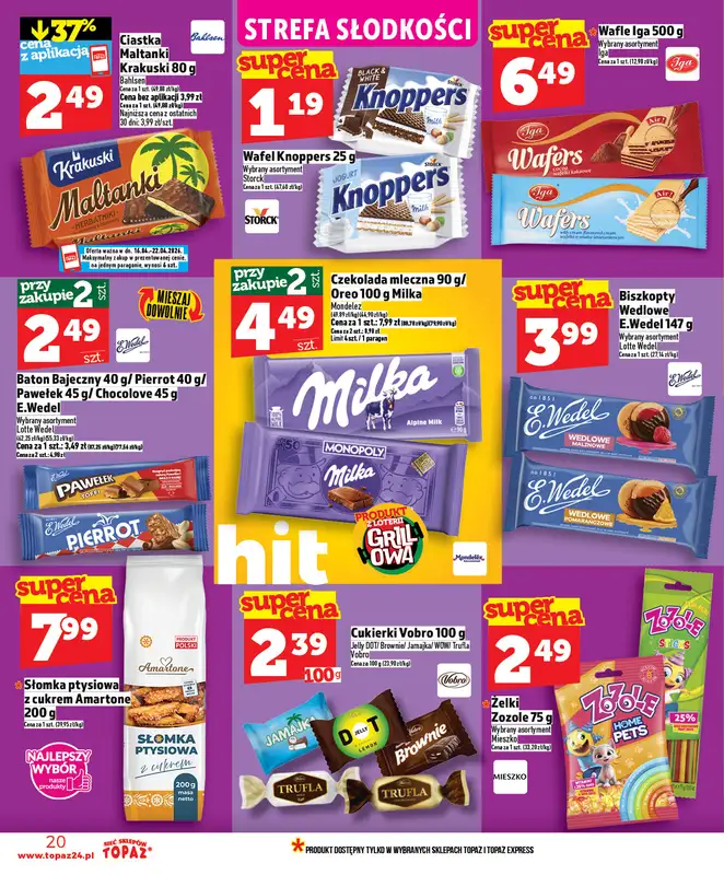 TOPAZ - gazetka promocyjna Nowa gazetka od czwartku, 16.04. od czwartku 16.04 do środy 22.04 - strona 20