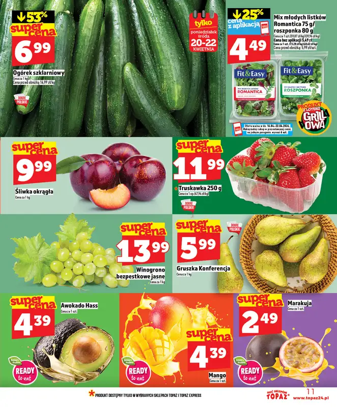 TOPAZ - gazetka promocyjna Nowa gazetka od czwartku, 16.04. od czwartku 16.04 do środy 22.04 - strona 11