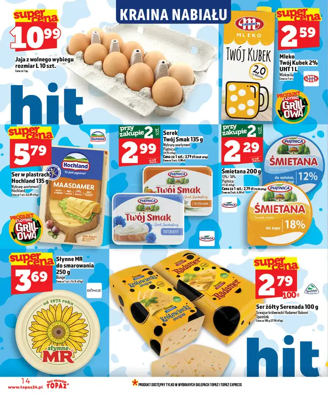 TOPAZ - gazetka promocyjna Nowa gazetka od czwartku, 16.04. od czwartku 16.04 do środy 22.04 - strona 14