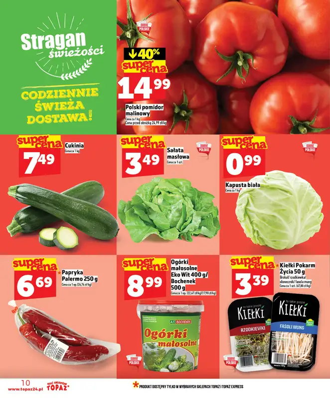 TOPAZ - gazetka promocyjna Nowa gazetka od czwartku, 16.04. od czwartku 16.04 do środy 22.04 - strona 10