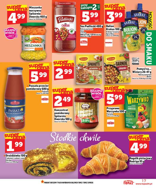 TOPAZ - gazetka promocyjna Nowa gazetka od czwartku, 16.04. od czwartku 16.04 do środy 22.04 - strona 17