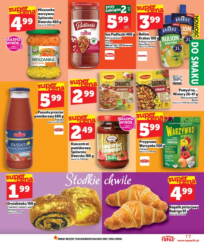 TOPAZ - gazetka promocyjna Nowa gazetka od czwartku, 16.04. od czwartku 16.04 do środy 22.04 - strona 17