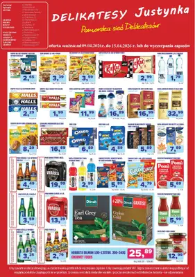Delikatesy Justynka - gazetka promocyjna Gazetka od czwartku 09.04 do środy 15.04 - strona 2