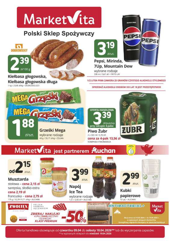 Marketvita - gazetka promocyjna Gazetka  do soboty 18.04