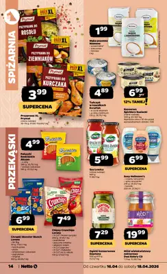 Netto - gazetka promocyjna Gazetka Spożywcza od czwartku 16.04 do soboty 18.04 - strona 14