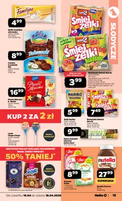 Netto - gazetka promocyjna Gazetka Spożywcza od czwartku 16.04 do soboty 18.04 - strona 15