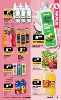 Netto - gazetka promocyjna Gazetka Spożywcza od czwartku 16.04 do soboty 18.04 - strona 17