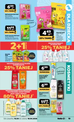 Netto - gazetka promocyjna Gazetka Spożywcza od czwartku 16.04 do soboty 18.04 - strona 19