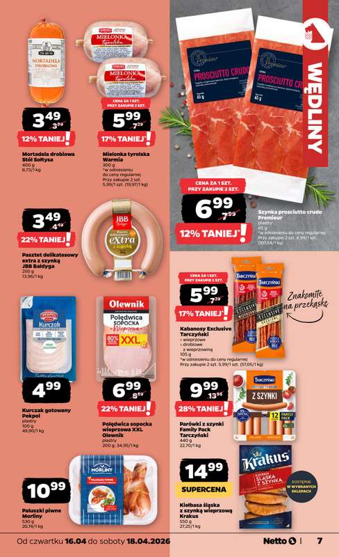 Netto - gazetka promocyjna Gazetka Spożywcza od czwartku 16.04 do soboty 18.04 - strona 7