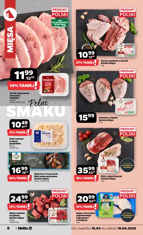 Netto - gazetka promocyjna Gazetka Spożywcza od czwartku 16.04 do soboty 18.04 - strona 6