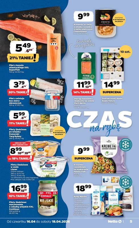 Netto - gazetka promocyjna Gazetka Spożywcza od czwartku 16.04 do soboty 18.04 - strona 5