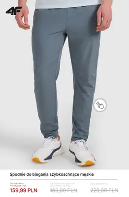4F - gazetka promocyjna Spodnie i legginsy do biegania od piątku 10.04  - strona 3