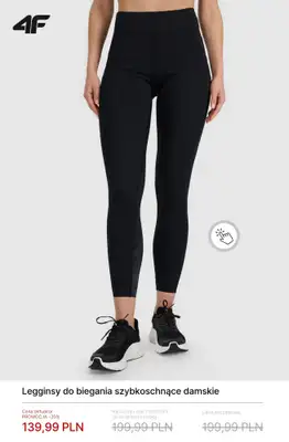 4F - gazetka promocyjna Spodnie i legginsy do biegania od piątku 10.04  - strona 5