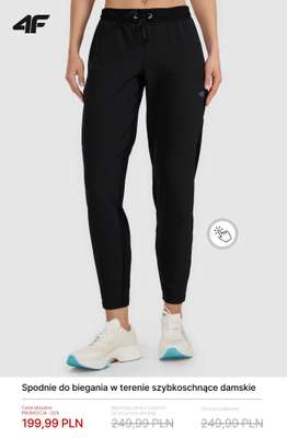 Spodnie do biegania w terenie szybkoschnące damskie