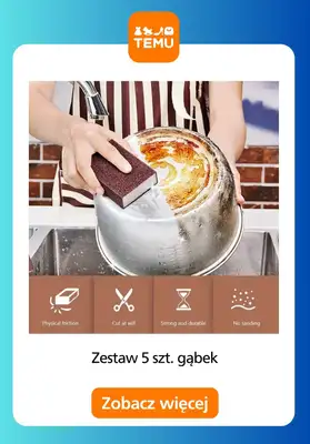 Temu - gazetka promocyjna Akcesoria do sprzątania od czwartku 09.04  - strona 11