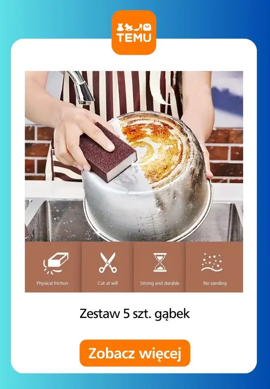 Temu - gazetka promocyjna Akcesoria do sprzątania od czwartku 09.04  - strona 11