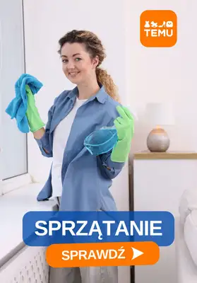 Temu - gazetka promocyjna Akcesoria do sprzątania od czwartku 09.04 