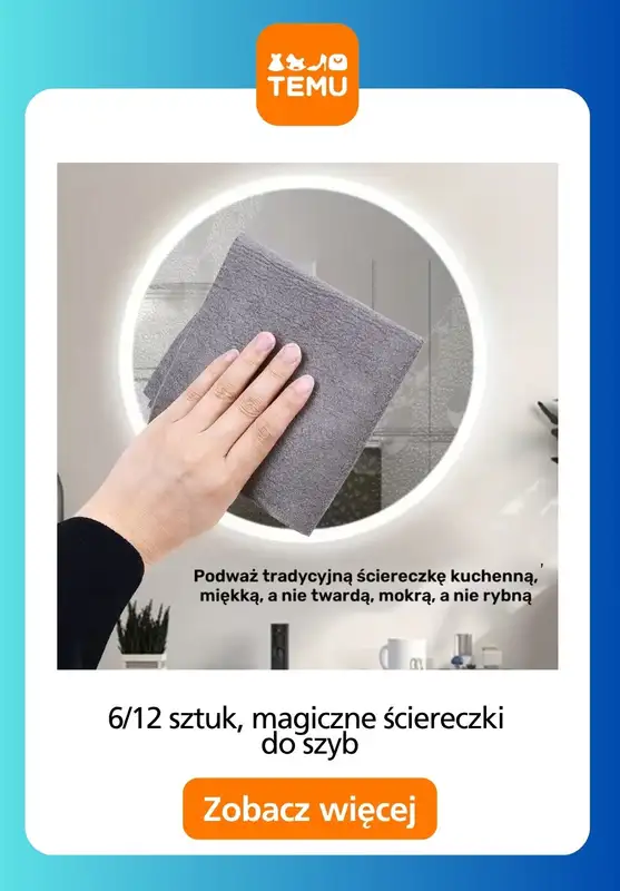 Temu - gazetka promocyjna Akcesoria do sprzątania od czwartku 09.04  - strona 12