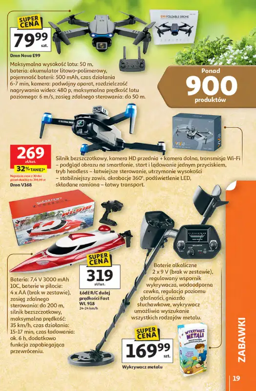 Auchan - gazetka promocyjna Gazetka Strefa relaksu Hipermarket Auchan od czwartku 09.04 do środy 22.04 - strona 19