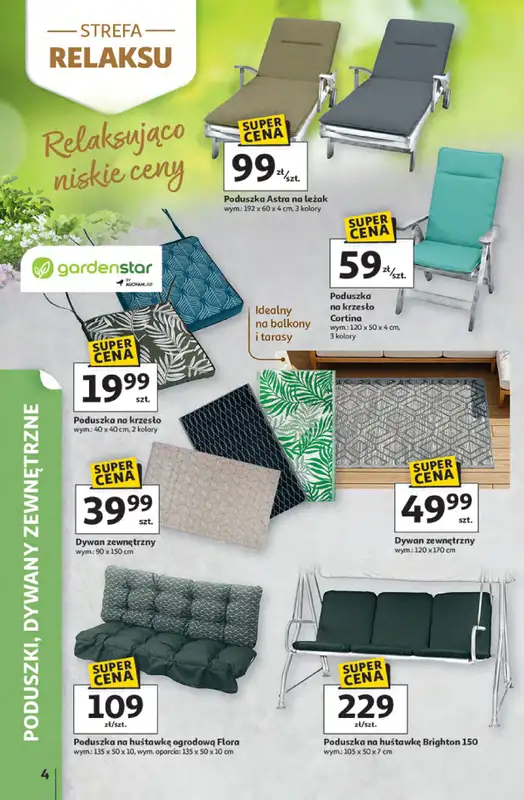 Auchan - gazetka promocyjna Gazetka Strefa relaksu Hipermarket Auchan od czwartku 09.04 do środy 22.04 - strona 4