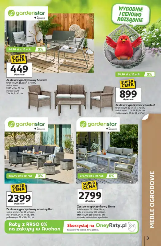 Auchan - gazetka promocyjna Gazetka Strefa relaksu Hipermarket Auchan od czwartku 09.04 do środy 22.04 - strona 3