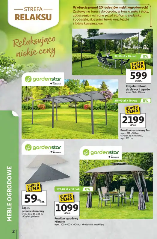 Auchan - gazetka promocyjna Gazetka Strefa relaksu Hipermarket Auchan od czwartku 09.04 do środy 22.04 - strona 2