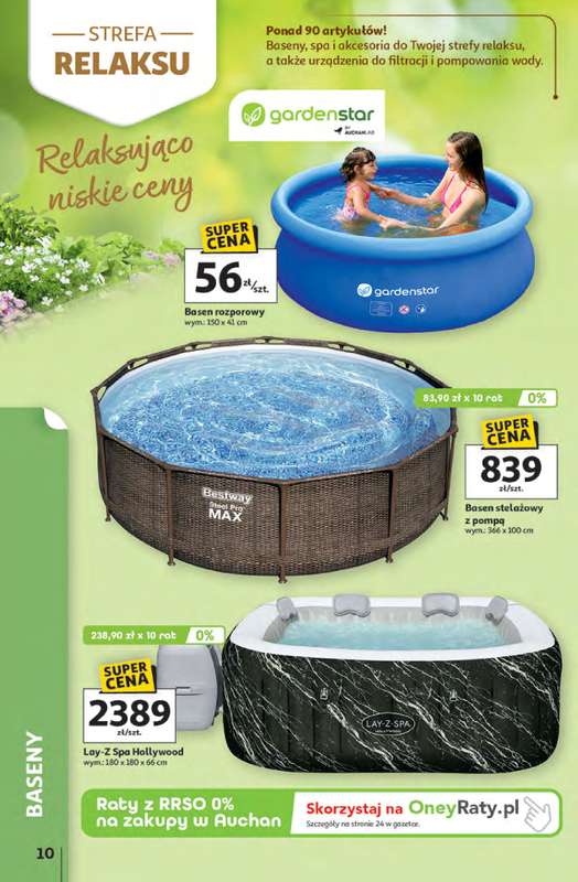 Auchan - gazetka promocyjna Gazetka Strefa relaksu Hipermarket Auchan od czwartku 09.04 do środy 22.04 - strona 10