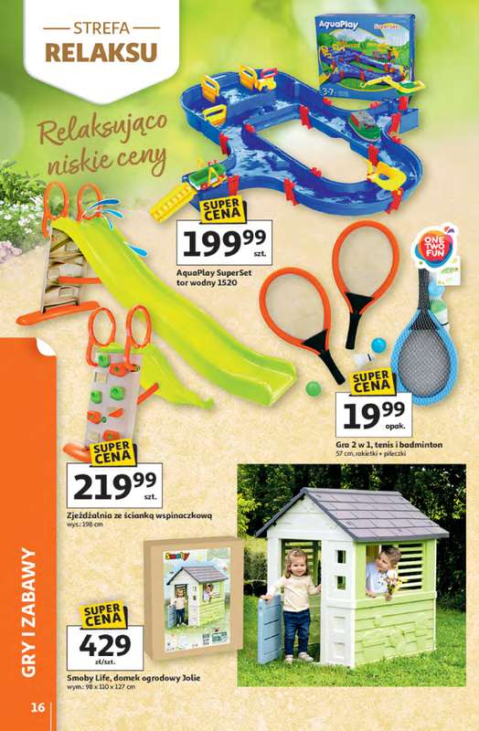 Auchan - gazetka promocyjna Gazetka Strefa relaksu Hipermarket Auchan od czwartku 09.04 do środy 22.04 - strona 16