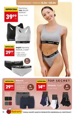 Biedronka - gazetka promocyjna Hity i inspiracje, od 11.04 od soboty 11.04 do środy 22.04 - strona 12